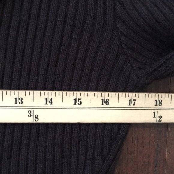 TALBOTS Women’s Cashmere Silk Blend Petites Cardigan Knit Tulip Hem Button Brown - Picture 11 of 13